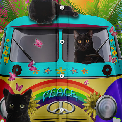 Black Cat Live In The Sunshine T2307 Hawaiian Shirt