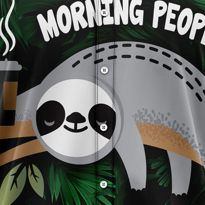 I Hate Morning People Sloth H237020 Hawaiian Shirt