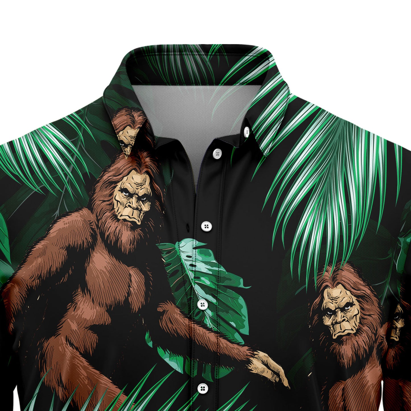 Bigfoot Under The Palm T2307 Hawaiian Shirt