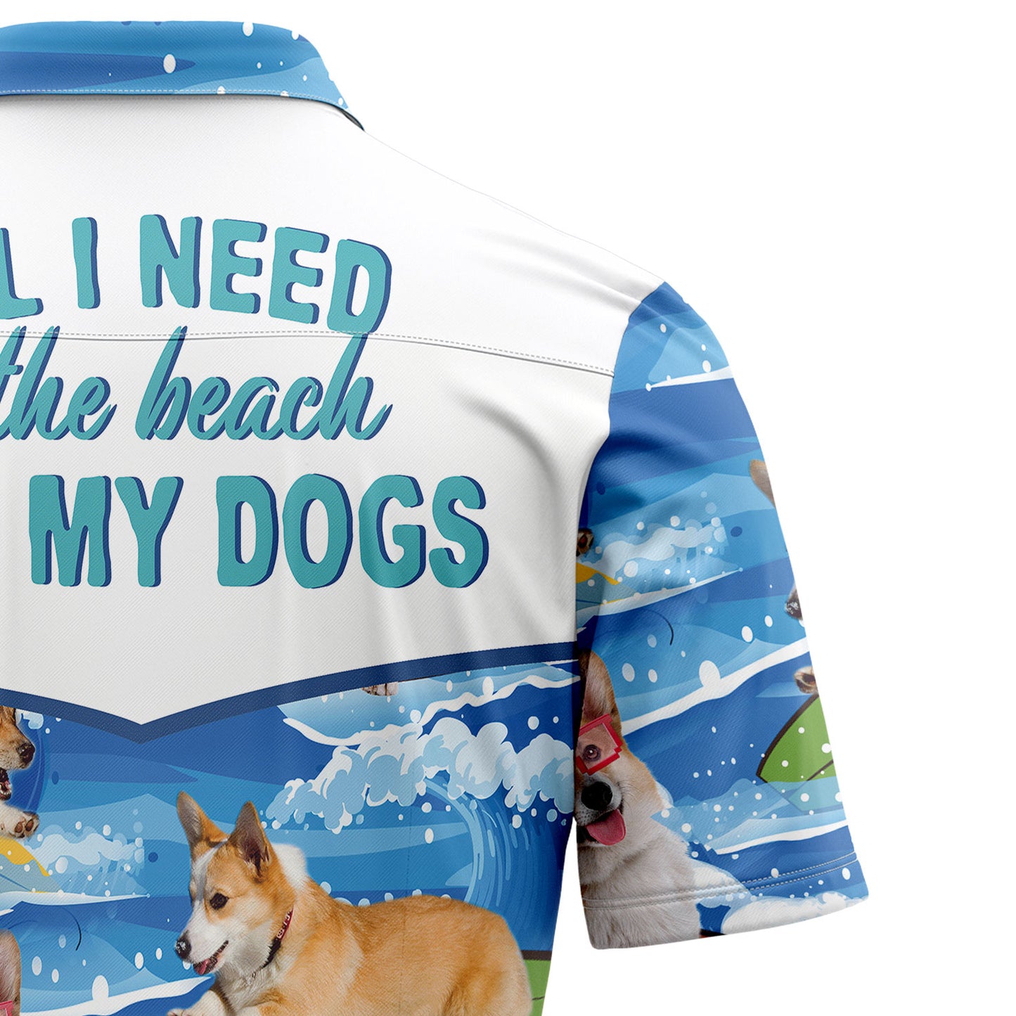 Corgi Beach & My Dogs T2307 Hawaiian Shirt
