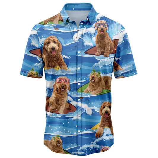 Goldendoodle Beach & My Dogs T2307 Hawaiian Shirt