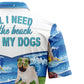 Pug Beach & My Dogs T2307 Hawaiian Shirt