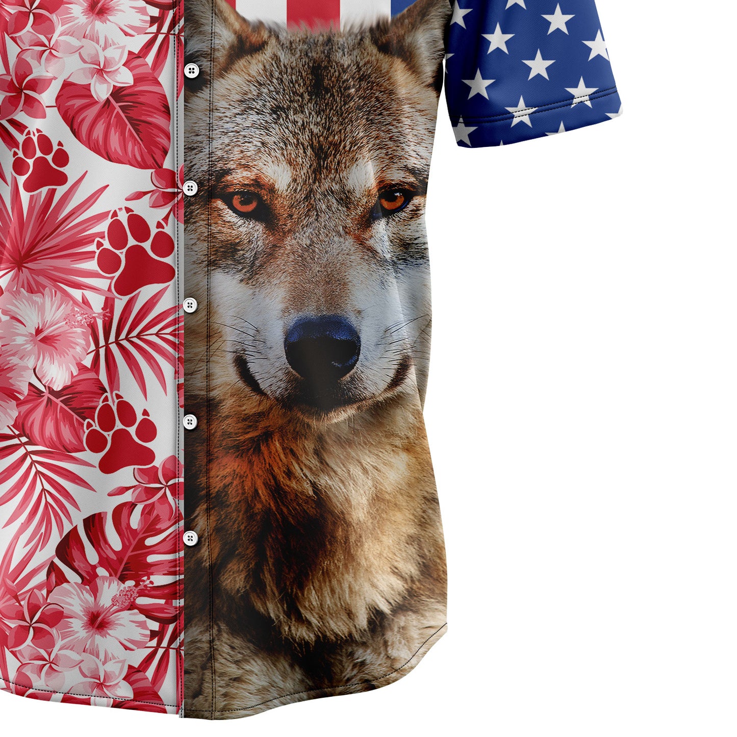 Wolf USA and Tropical D2307 Hawaiian Shirt