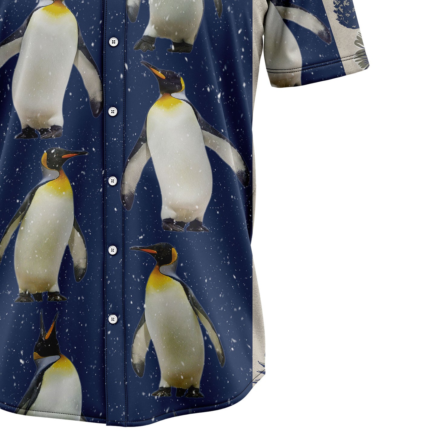 Penguin Pineapple Hibiscus Pattern T2207 Hawaiian Shirt