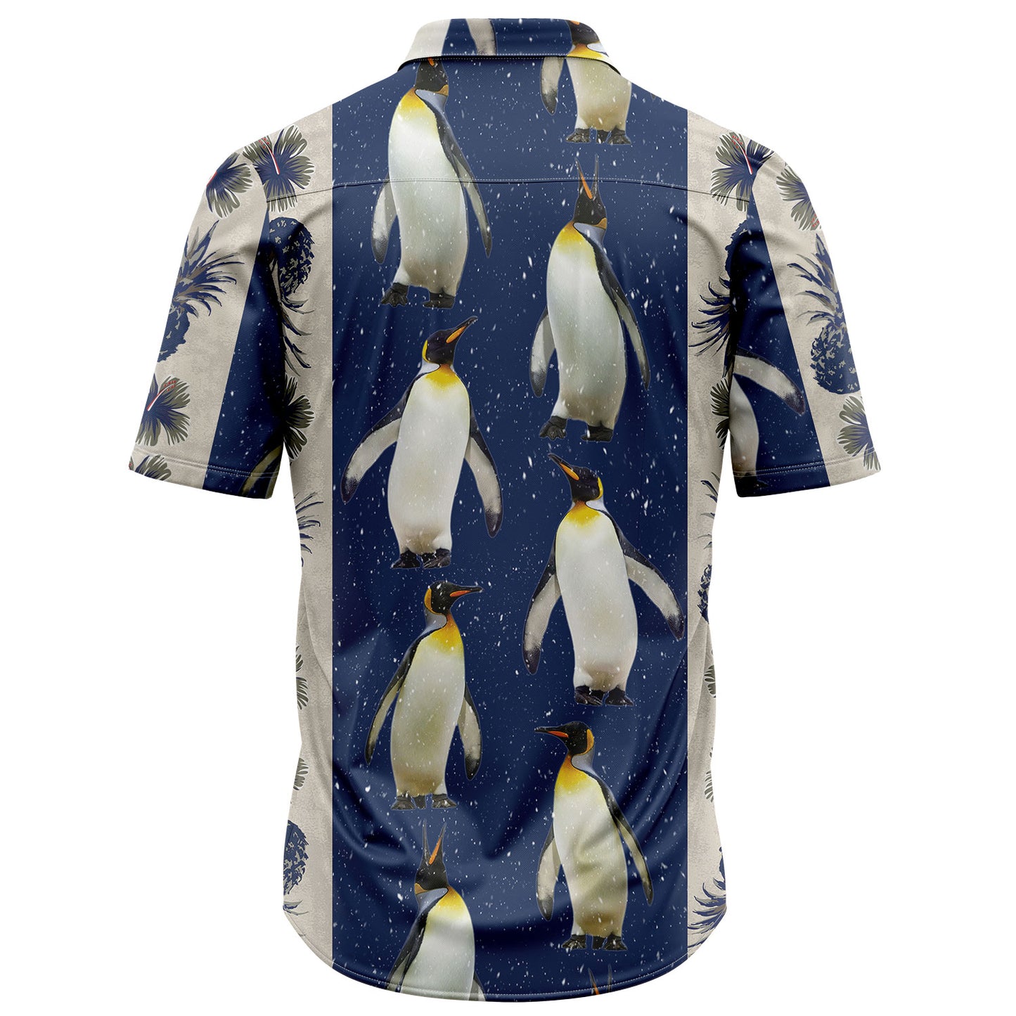 Penguin Pineapple Hibiscus Pattern T2207 Hawaiian Shirt
