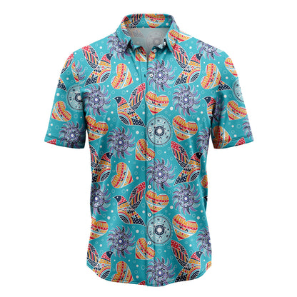 Amazing Hearts in Ethnic Style H107202 Hawaiian Shirt