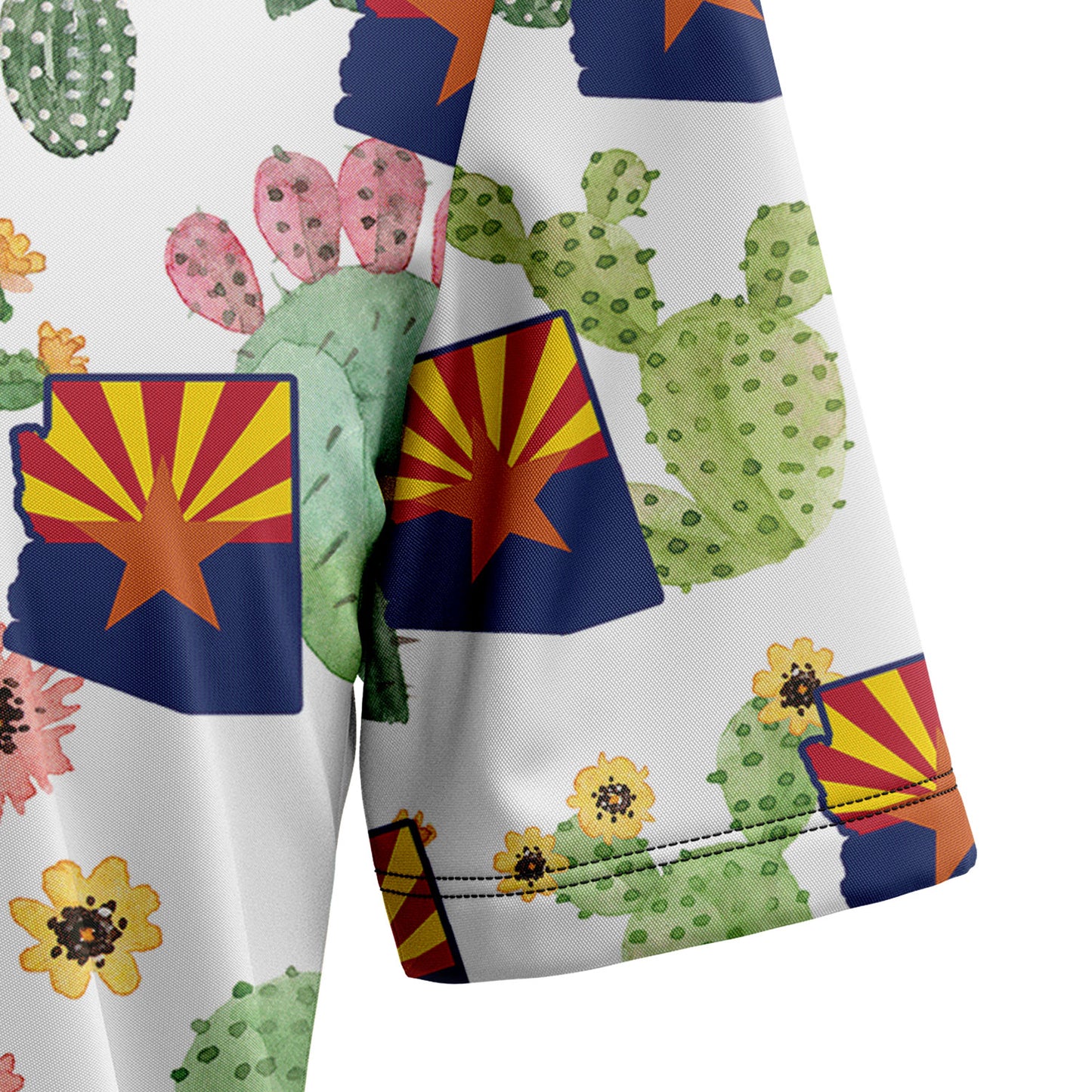 Arizona Cactus Flag H107022 Hawaiian Shirt