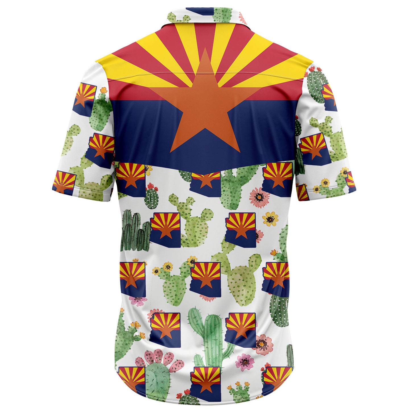 Arizona Cactus Flag H107022 Hawaiian Shirt