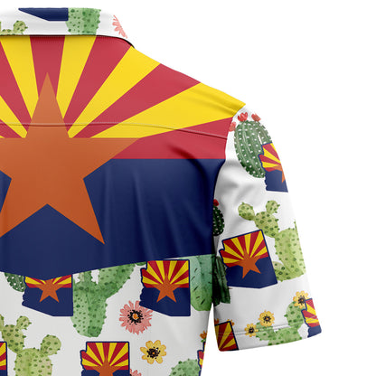 Arizona Cactus Flag H107022 Hawaiian Shirt