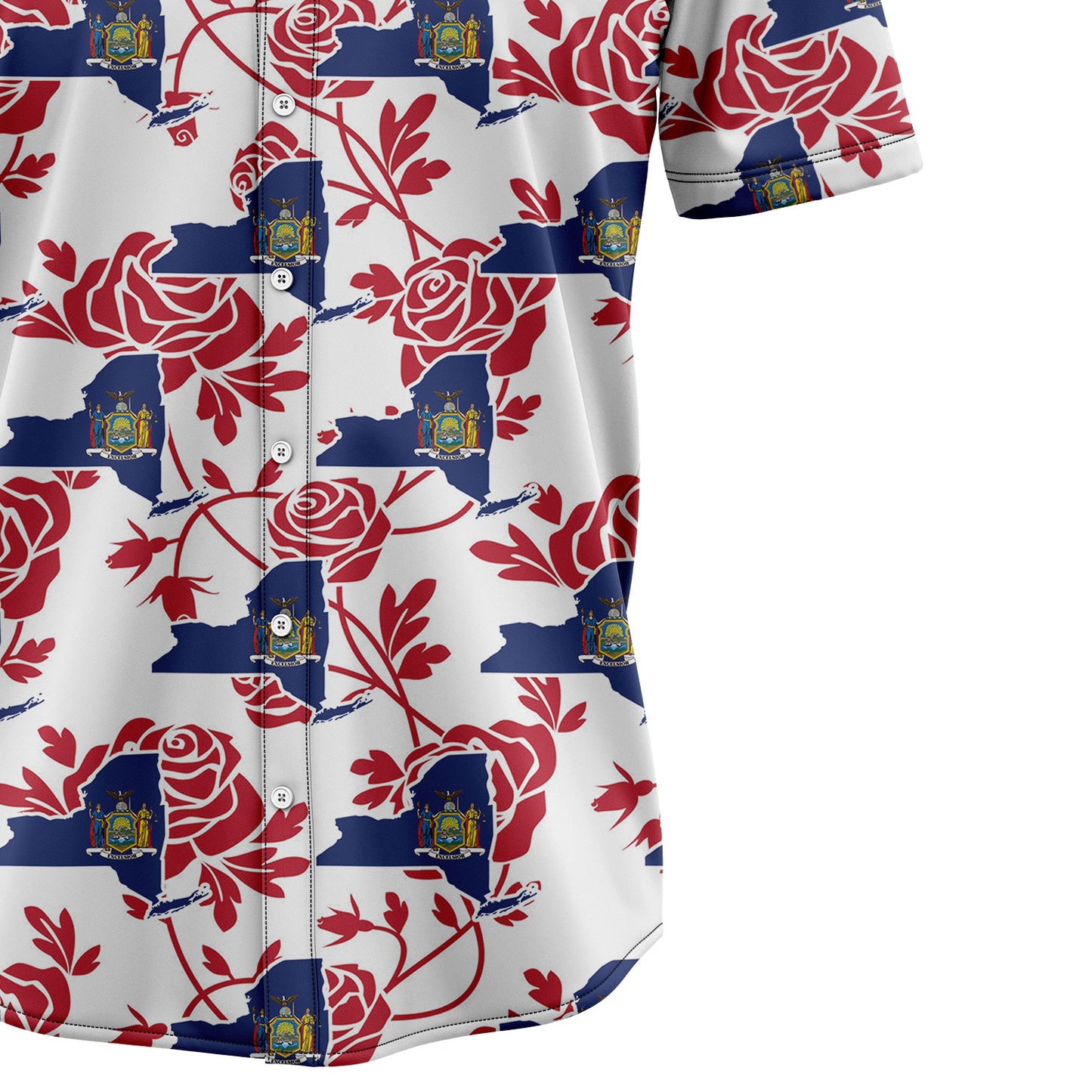 New York Rose H107004 Hawaiian Shirt
