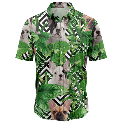 Summer Exotic Jungle Tropical French Bulldog H97097 Hawaiian Shirt