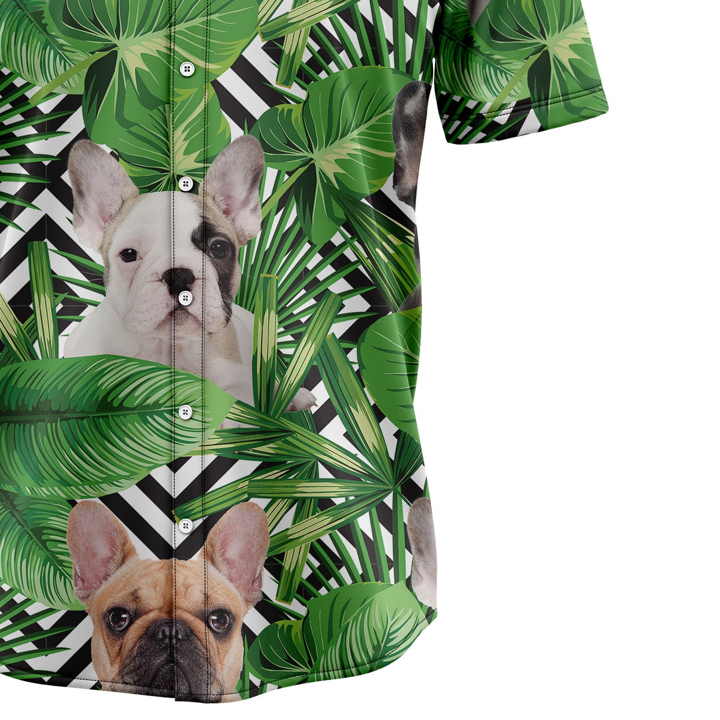 Summer Exotic Jungle Tropical French Bulldog H97097 Hawaiian Shirt