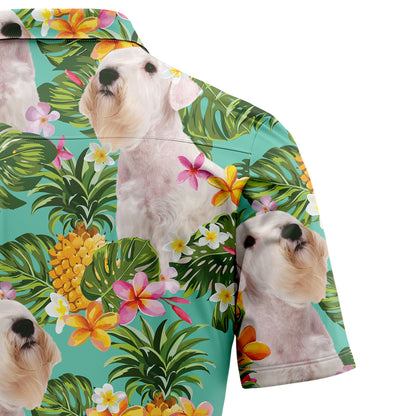 Tropical Pineapple Sealyham Terrier H97092 Hawaiian Shirt