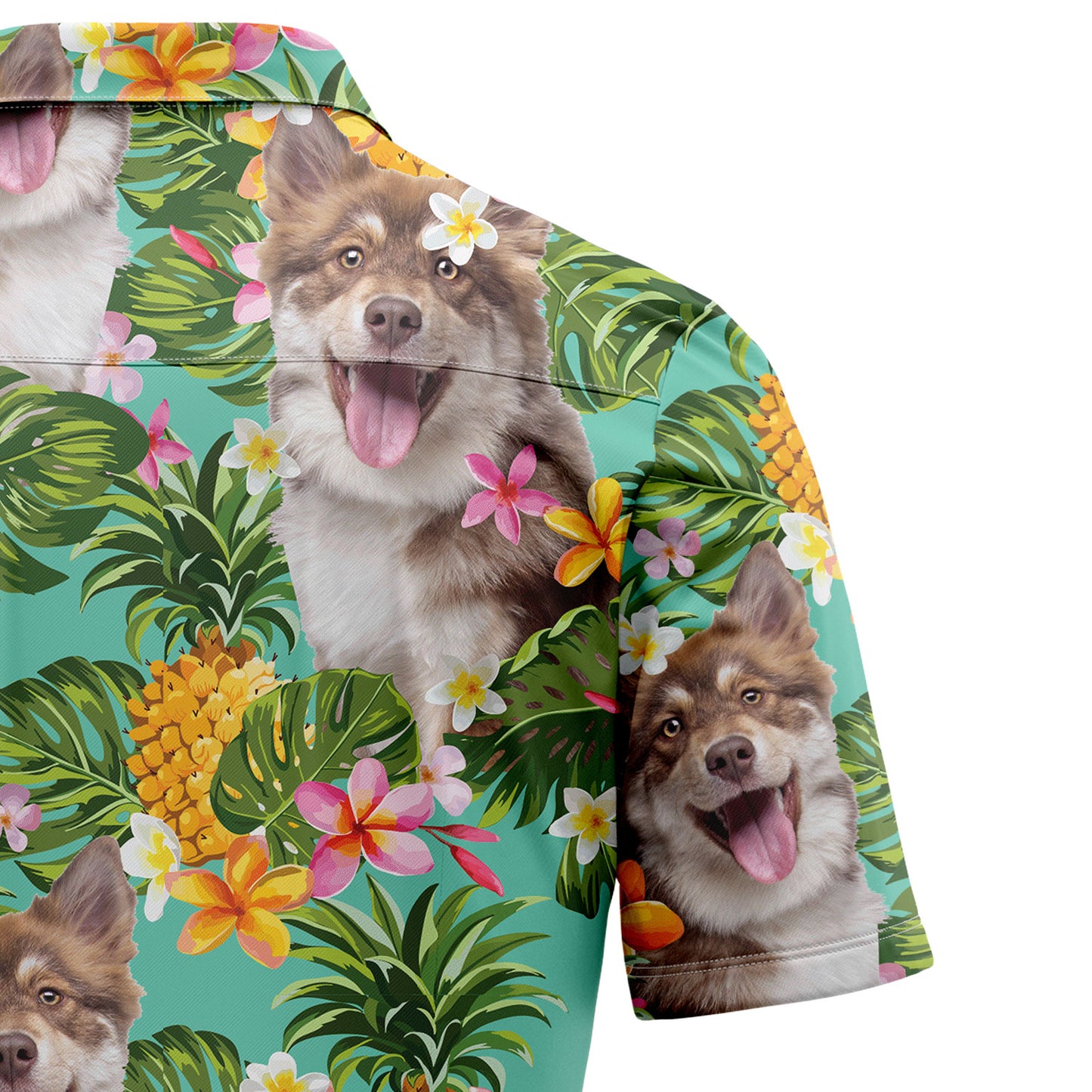Tropical Pineapple Finnish Lapphund H97093 Hawaiian Shirt