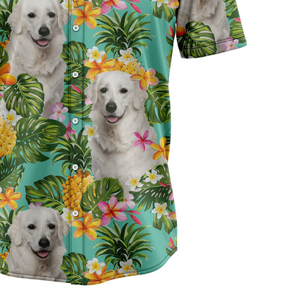 Tropical Pineapple Kuvasz H97087 Hawaiian Shirt