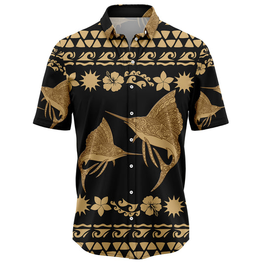 Marlin Fish Tribal Pattern T1007 Hawaiian Shirt