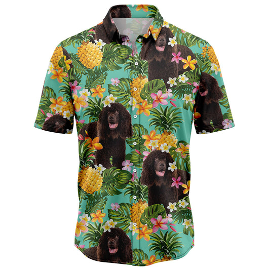 Tropical Pineapple Irish Water Spaniel H97080 Hawaiian Shirt