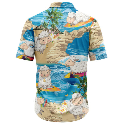 Sheep Summer Vacation G5723 Hawaiian Shirt