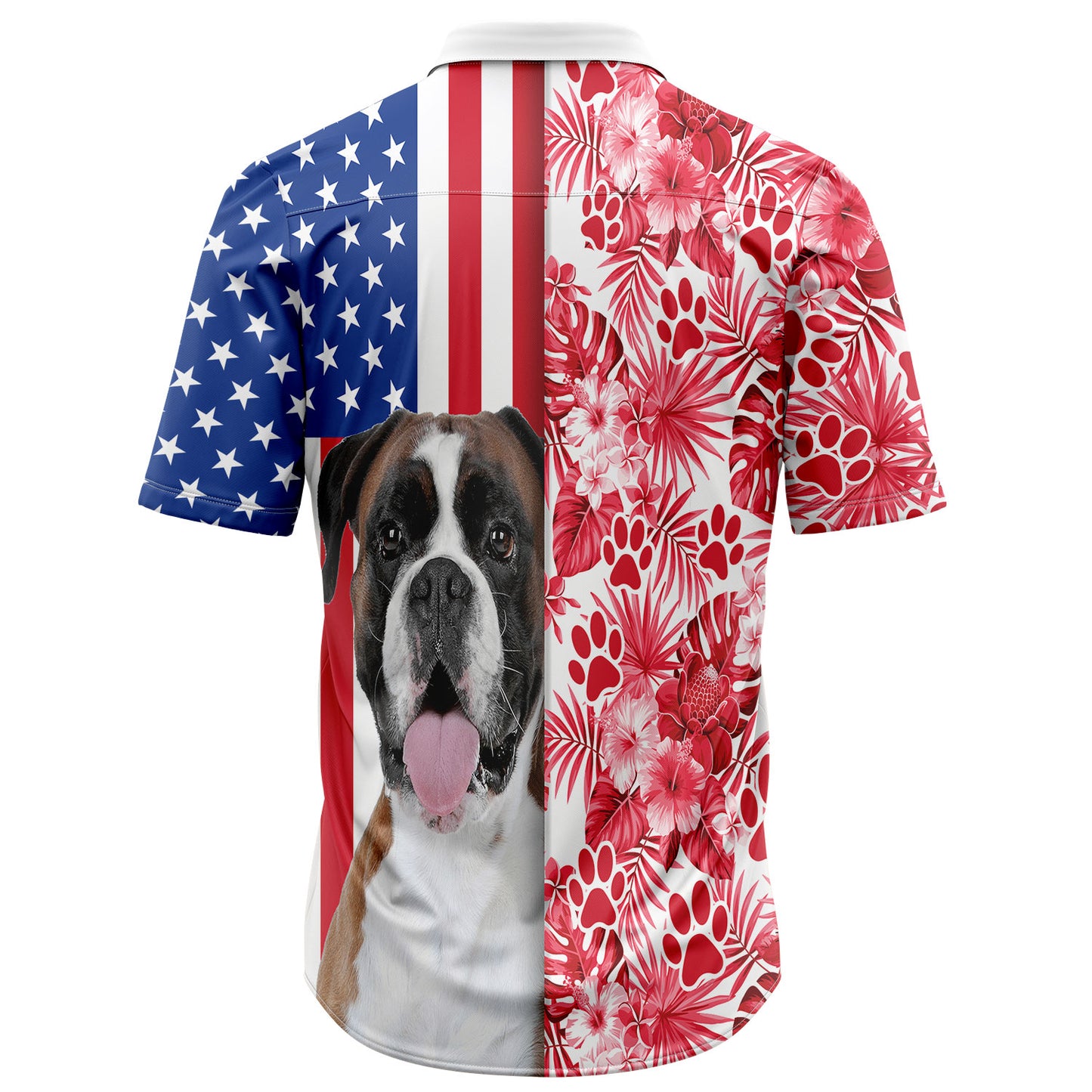 Boxer USA and Tropical D2307 Hawaiian Shirt