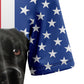 Black Labrador Retriever USA and Tropical D2307 Hawaiian Shirt