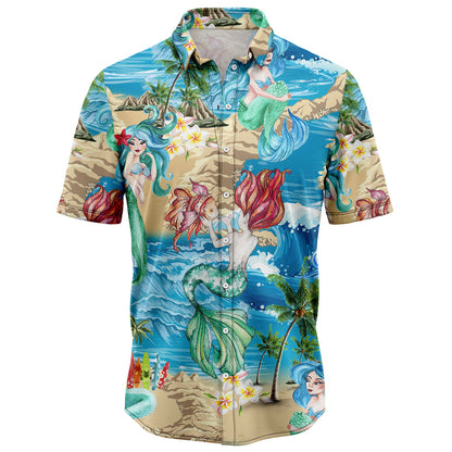 Mermaid Summer Vacation G5723 Hawaiian Shirt