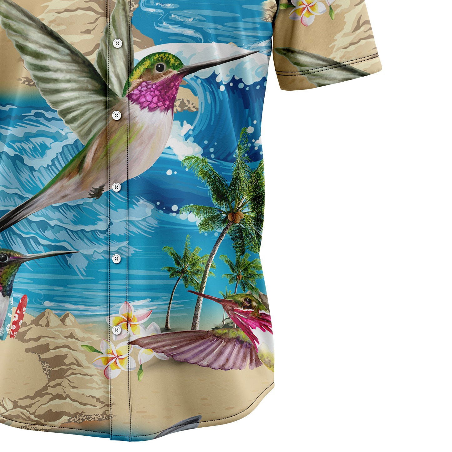 Hummingbird Summer Vacation G5723 Hawaiian Shirt