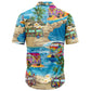 Hippie Bus Summer Vacation G5723 Hawaiian Shirt
