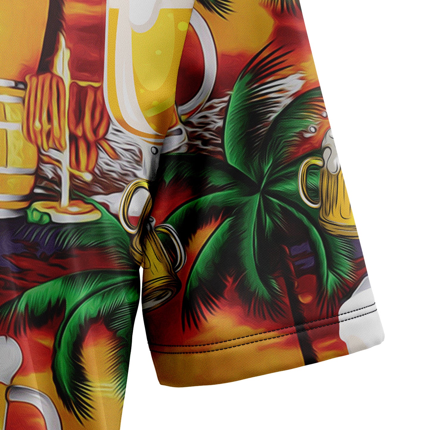 Beer Palm Tree T1007 Hawaiian Shirt