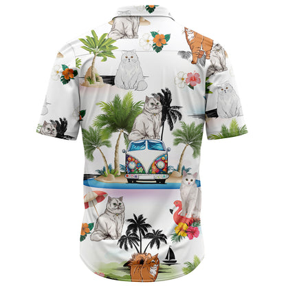 Persian Cat Vacation G5710 Hawaiian Shirt