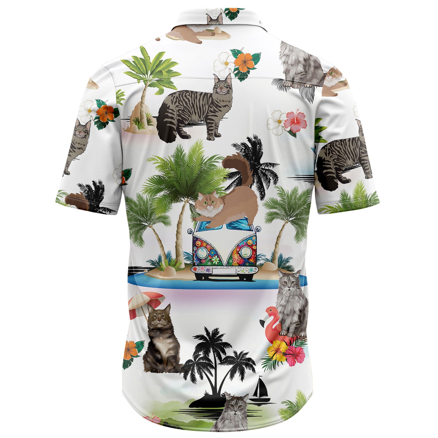 Maine Coon Vacation G5710 Hawaiian Shirt