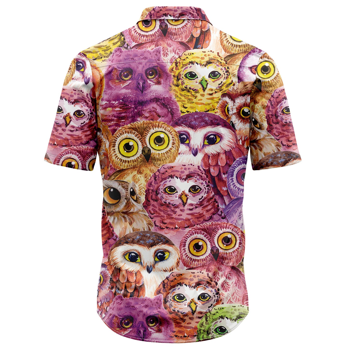 Owl Color T1007 Hawaiian Shirt