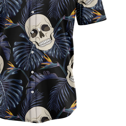 Amazing Skull And Tropical Leaves H97203 - Hawaii Shirt