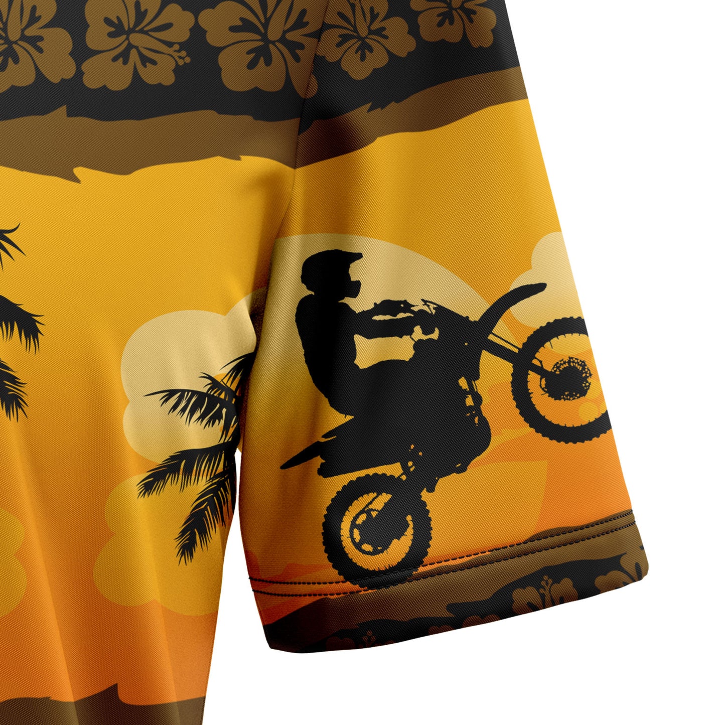 Motorbike Tropical Frangipani T2107 Hawaiian Shirt