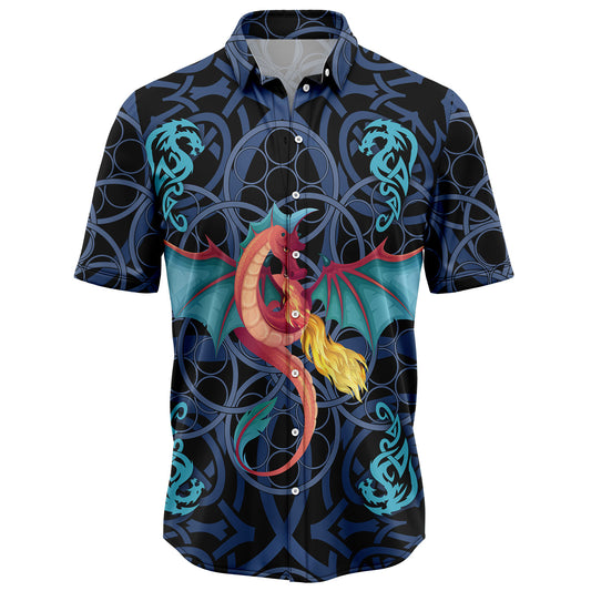 Dragon Blue Mandala H207045 Hawaiian Shirt