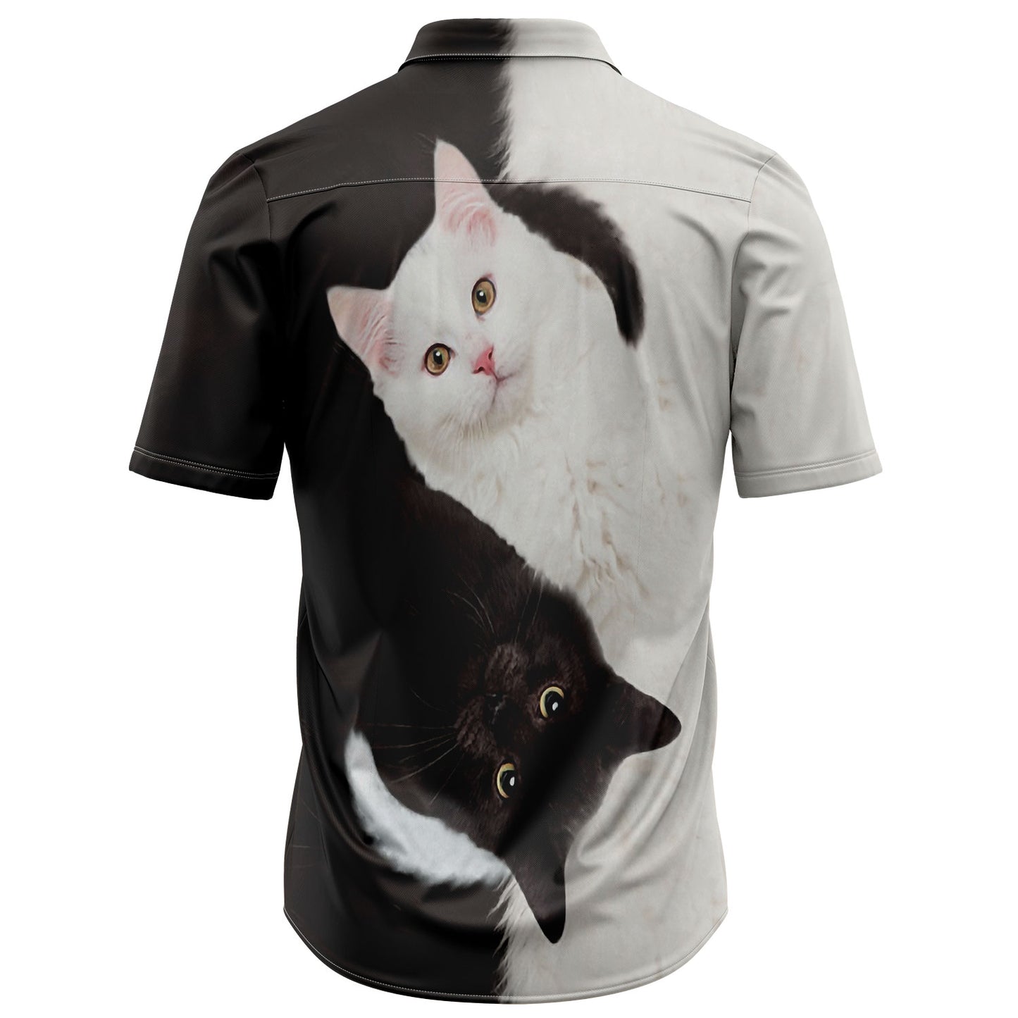 Amazing Black And White Cat HT17708 Hawaiian Shirt
