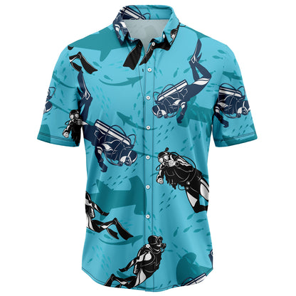 Scuba Diving With Shark TG5721 Hawaiian Shirt