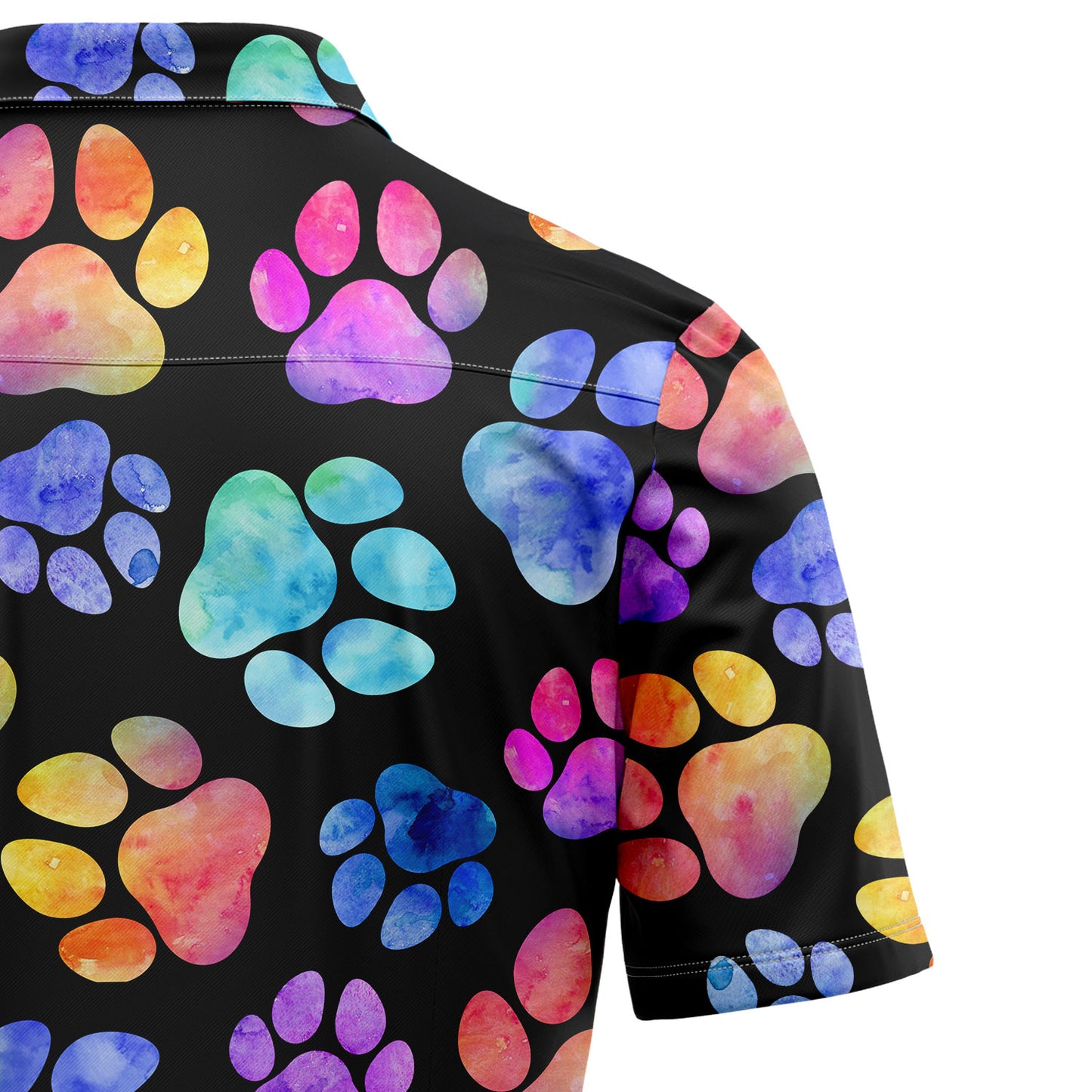 Dog Pawprint Colorful T2107 Hawaiian Shirt