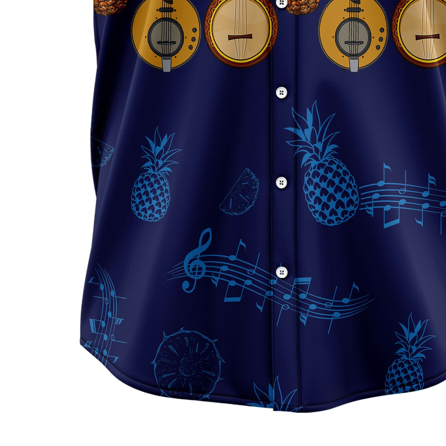 Banjo Musical Instrument G5805 Hawaiian Shirt