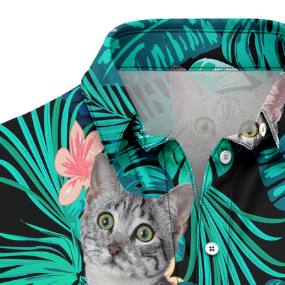 Custom Photo Cat Tropical T0207 Hawaiian Shirt
