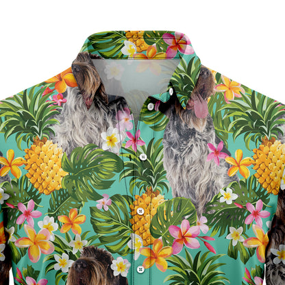 Tropical Pineapple Wirehaired Pointing Griffon H87004 Hawaii Shirt