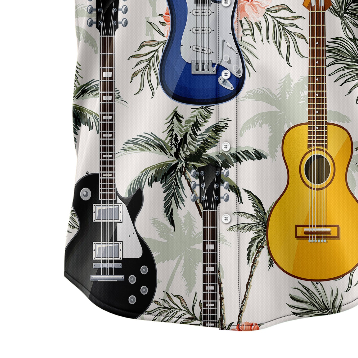 Guitar Tropical Vintage T0707 Hawaiian Shirt