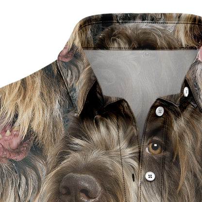 Wirehaired Pointing Griffon Awesome D0207 Hawaiian Shirt