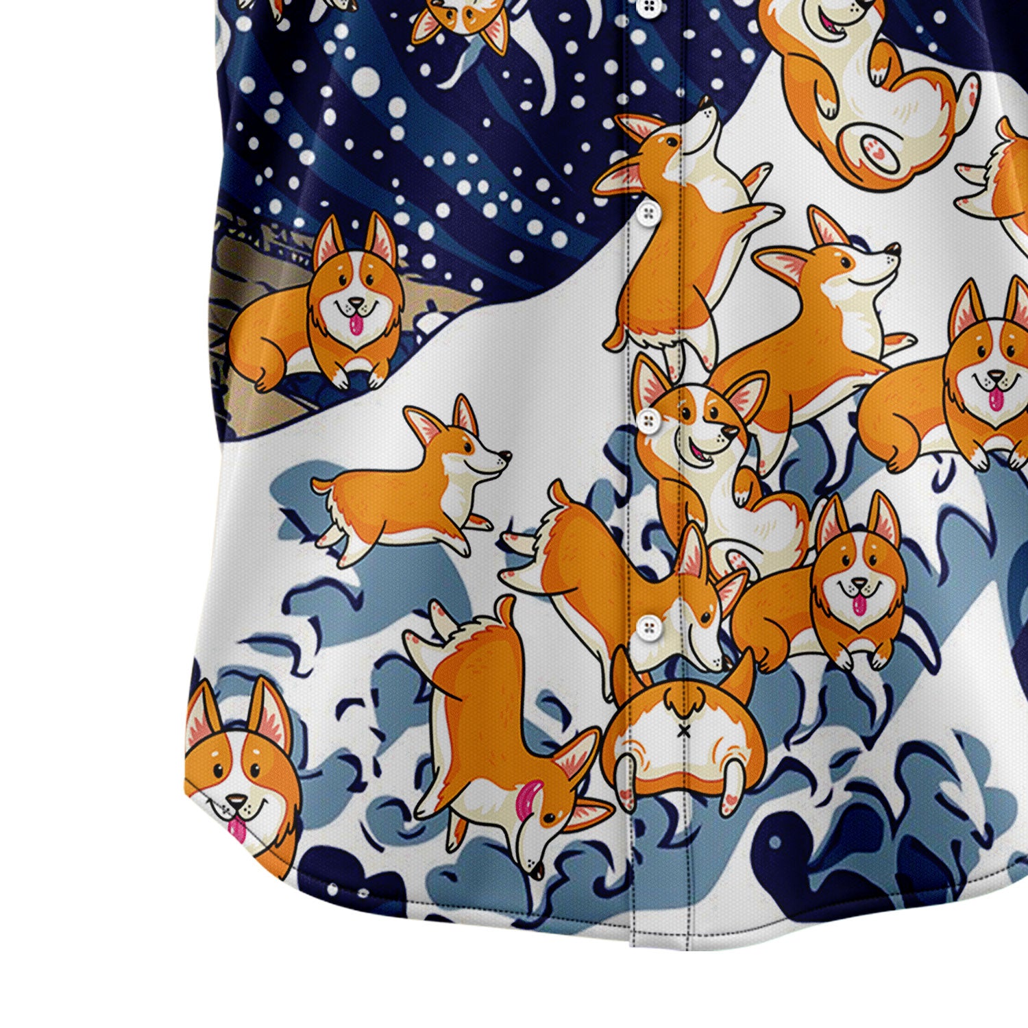 Corgi Dog Funny Hawaiian Shirt - Teeruto