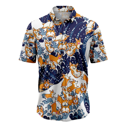 Corgi Waves G5703 Hawaiian Shirt