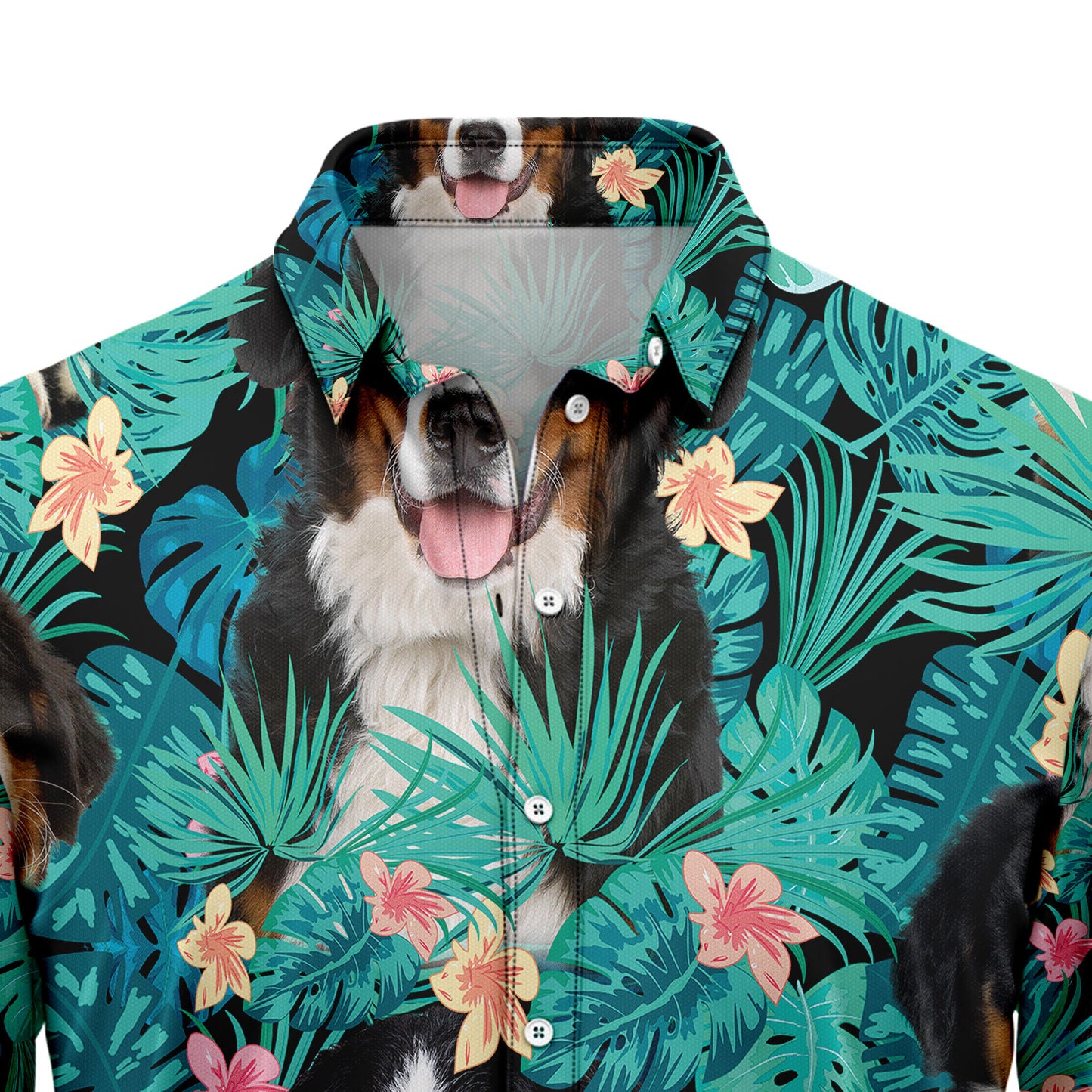 Bernese Mountain Dog Tropical T0207 Hawaiian Shirt