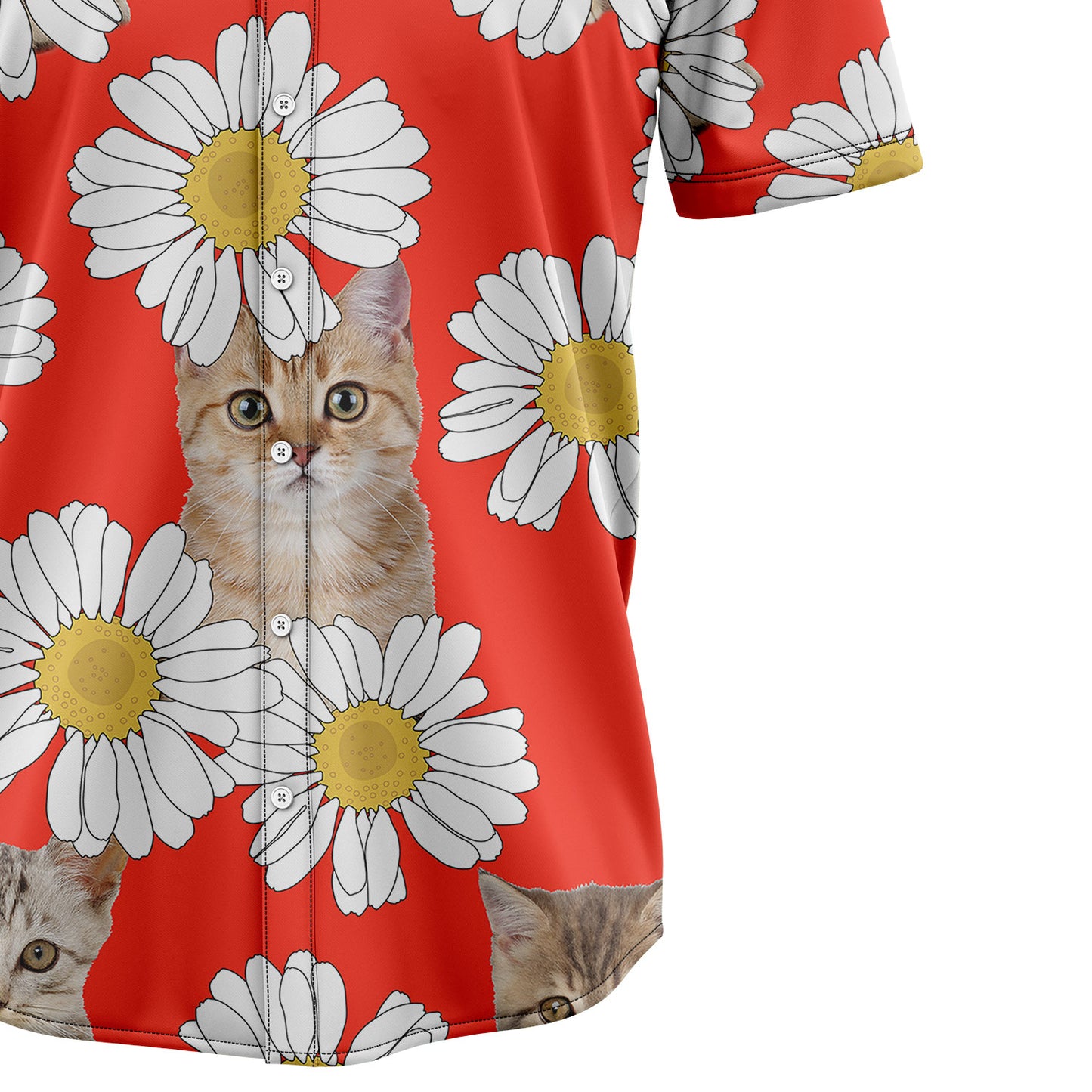 Cat Daisy Summer T2007 Hawaiian Shirt