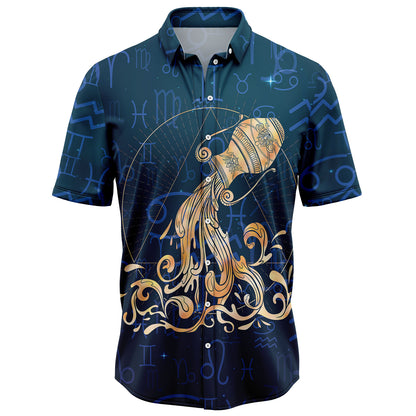Aquarius Zodiac Symbol TY2007 Hawaiian Shirt