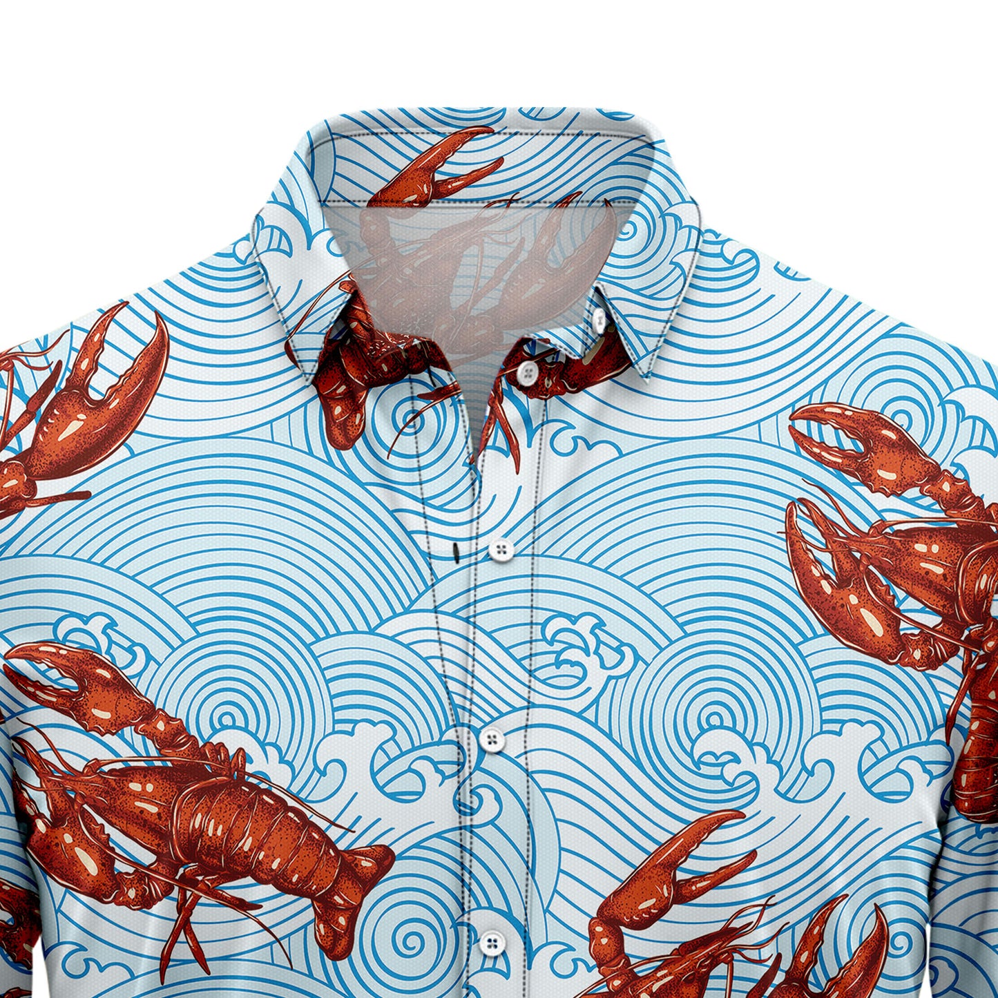 Lobsters Blue Waves H217020 Hawaiian Shirt