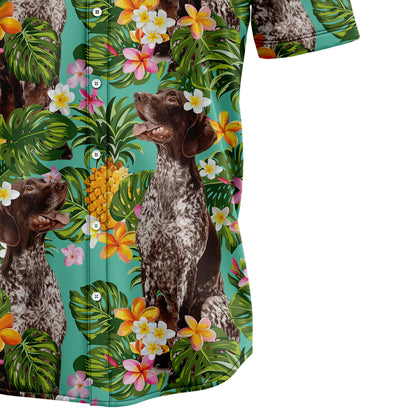 Tropical Pineapple German Shorthaired Pointer H87052 Hawaiian Shirt
