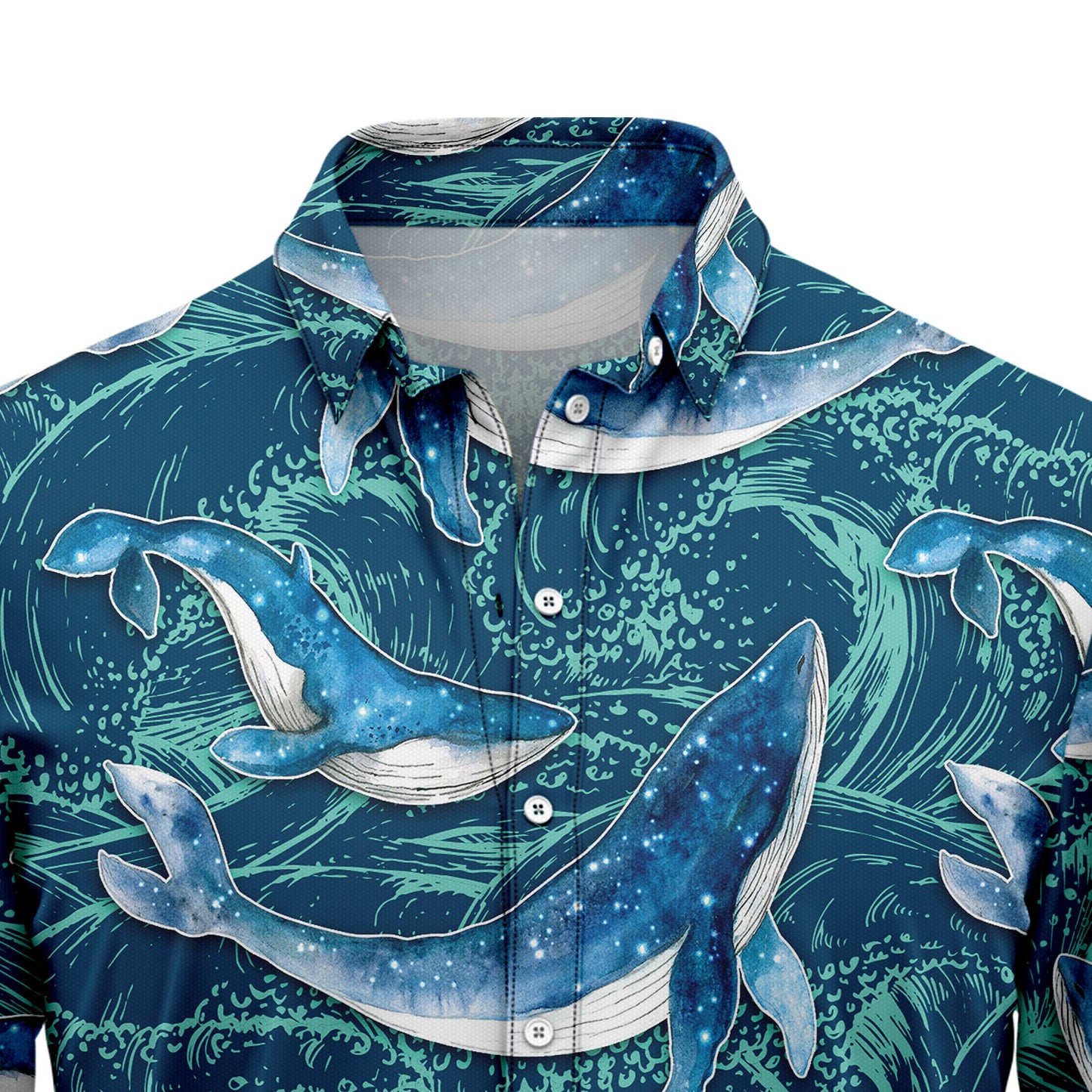 Whale Waves D0907 Hawaiian Shirt